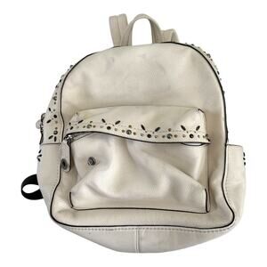 Coach Rivets Studded Pebble Leather Backpack